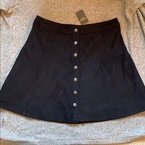Abercrombie & Fitch suede A-line skirt, Size 2